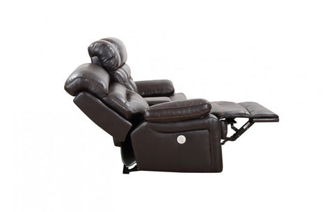 9442 - Brown Power Reclining Console LoveseatModel:  9442-BROWN-PWR-CL