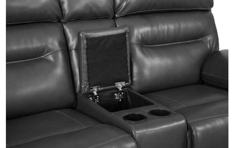 9442 - Gray Console LoveseatModel:  9442-GRAY-CL