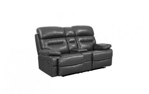 9442 - Gray Console LoveseatModel:  9442-GRAY-CL