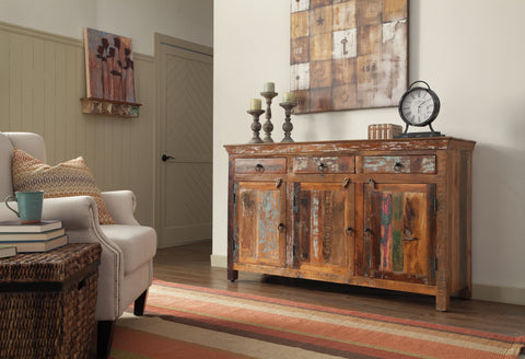 Coaster Henry 3-door Accent Cabinet Reclaimed Wood Model 950367