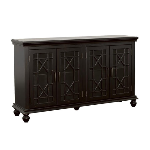 Coaster Kovu 4-door Accent Cabinet Black Model 950639