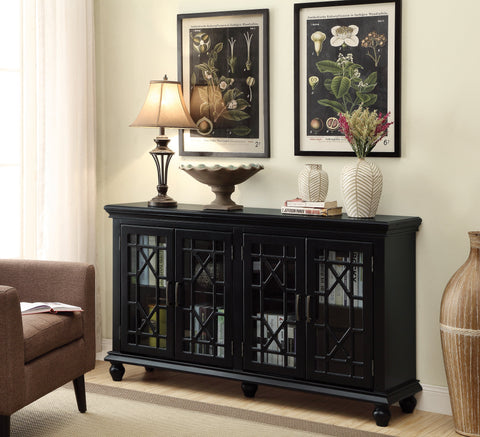 Coaster Kovu 4-door Accent Cabinet Black Model 950639