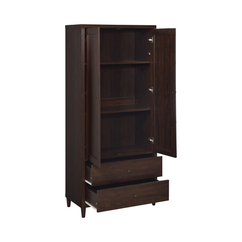 Coaster Wadeline 2-door Tall Accent Cabinet Rustic Tobacco Model 950724