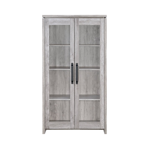 Coaster Alejo 2-door Tall Cabinet Grey Driftwood Model 950783