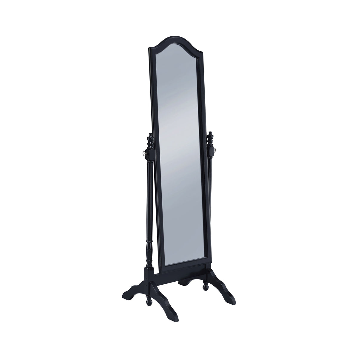 Coaster Cabot Rectangular Cheval Mirror with Arched Top Black Model 950801
