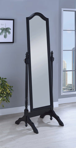 Coaster Cabot Rectangular Cheval Mirror with Arched Top Black Model 950801