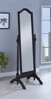Coaster Cabot Rectangular Cheval Mirror with Arched Top Black Model 950801