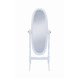 Coaster Foyet Oval Cheval Mirror White Model 950802