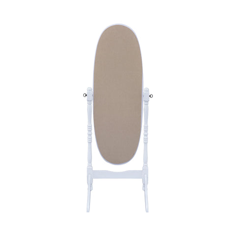 Coaster Foyet Oval Cheval Mirror White Model 950802