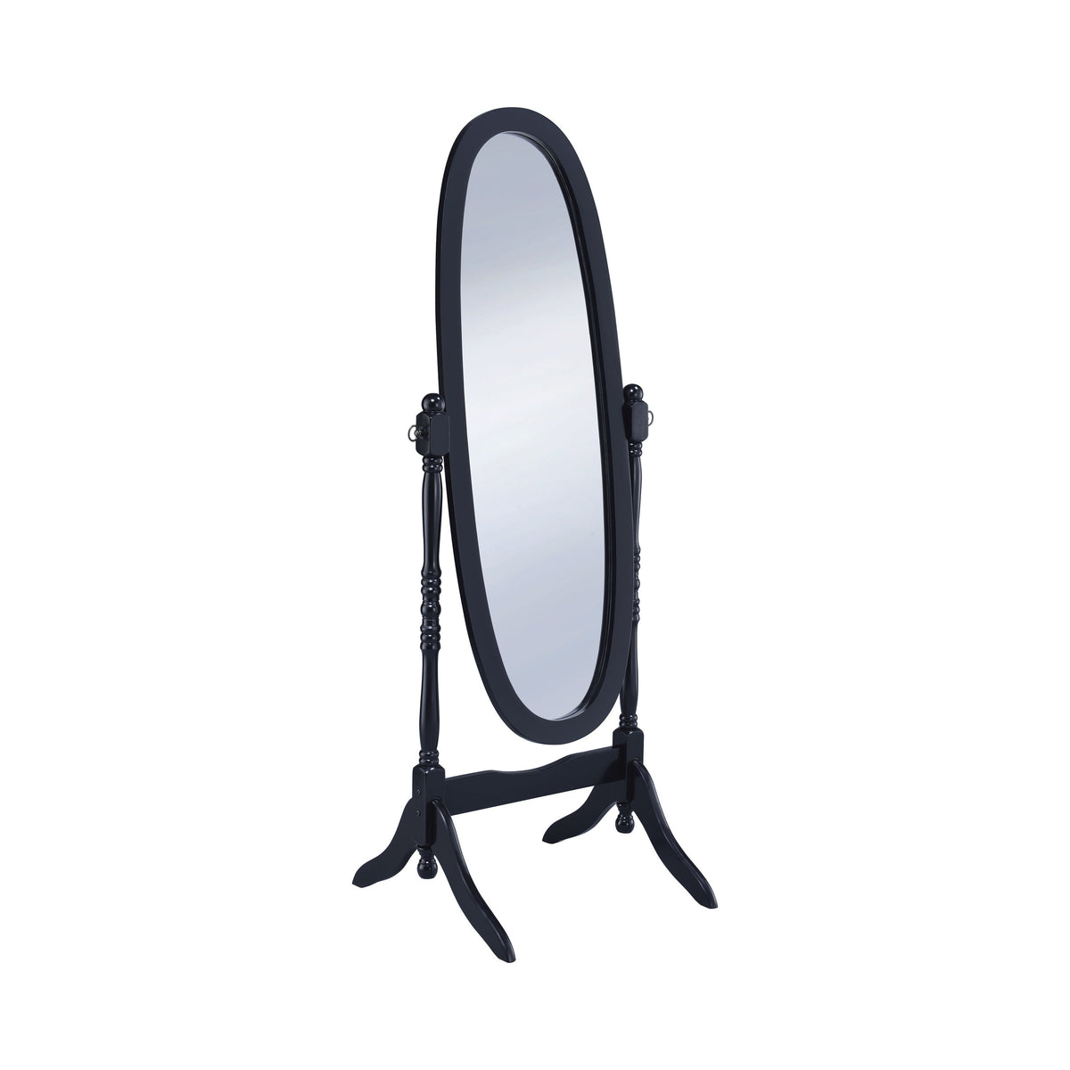Coaster Foyet Oval Cheval Mirror Black Model 950803