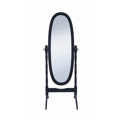 Coaster Foyet Oval Cheval Mirror Black Model 950803