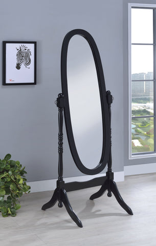 Coaster Foyet Oval Cheval Mirror Black Model 950803