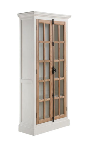 Coaster Tammi 2-door Tall Cabinet Antique White and Brown Model 950965