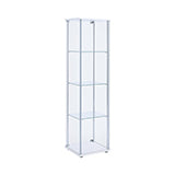 Coaster Bellatrix Rectangular 4-shelf Curio Cabinet White and Clear Model 951072