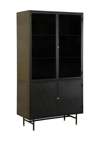 Coaster Santiago Rectangular 4-door Cabinet Matte Black Model 951134