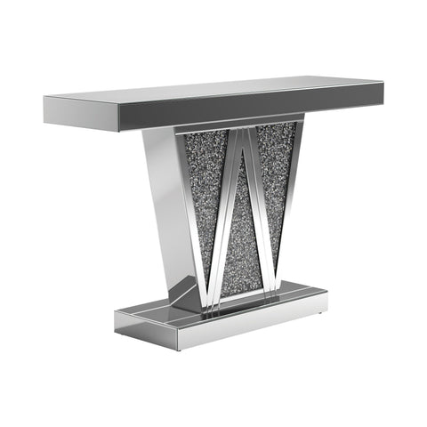 Coaster Crocus Rectangular Console Table Silver Model 951786
