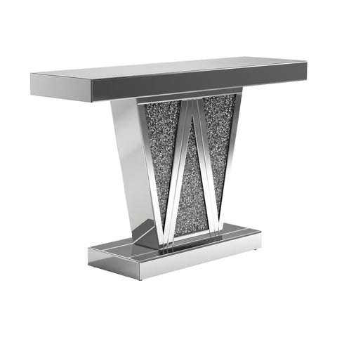 Coaster Crocus Rectangular Console Table Silver Model 951786