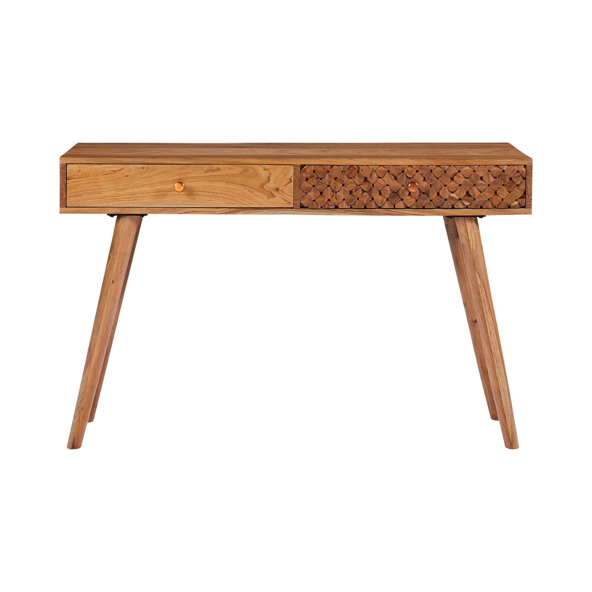Coaster Lotus 2-drawer Console Table Natural Brown Model 951790