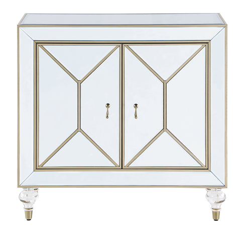 Coaster Lupin 2-door Accent Cabinet Mirror and Champagne Model 951854