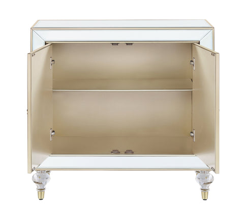Coaster Lupin 2-door Accent Cabinet Mirror and Champagne Model 951854