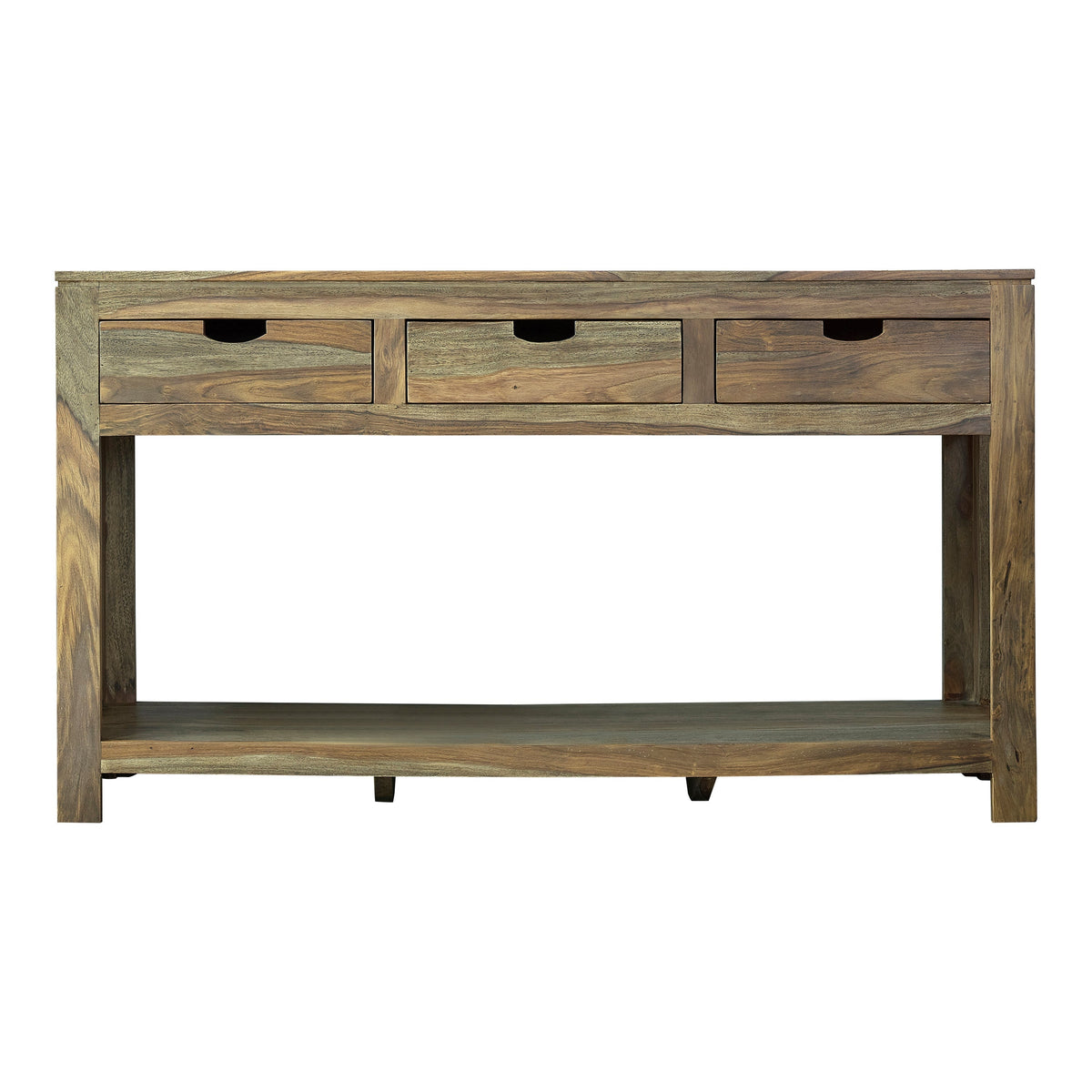 Coaster Esther 3-drawer Storage Console Table Natural Sheesham Model 952853