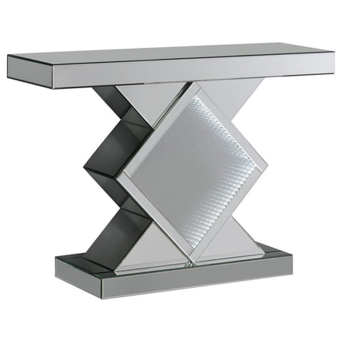 Coaster Moody Console Table with LED Lighting Silver Model 953333