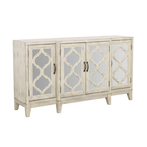 Coaster McKellen 4-door Accent Cabinet Antique White Model 953376