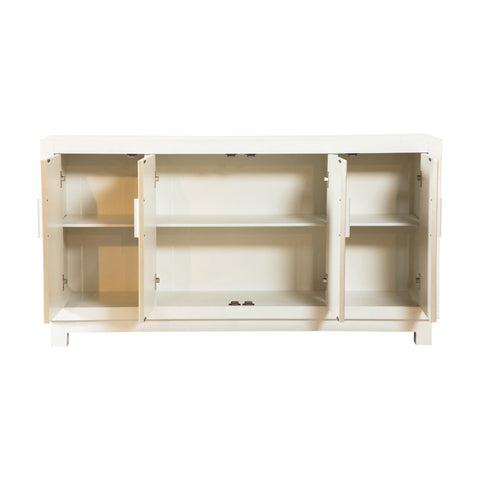 Coaster Voula Rectangular 4-door Accent Cabinet White and Gold Model 953416