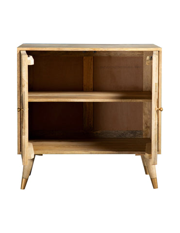 Coaster Alyssum Checkered Pattern 2-door Accent Cabinet Natural Model 953459