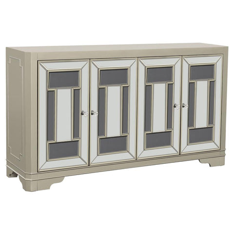 Coaster Toula 4-door Accent Cabinet Smoke and Champagne Model 953487