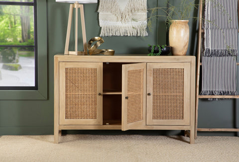 Coaster Amaryllis Rectangular 3-door Accent Cabinet Natural Model 953556
