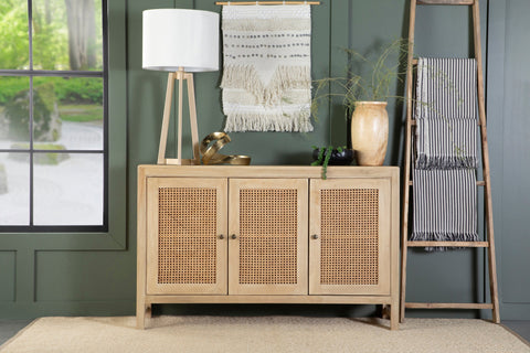 Coaster Amaryllis Rectangular 3-door Accent Cabinet Natural Model 953556