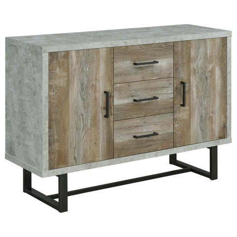 Coaster Abelardo 3-drawer Accent Cabinet Weathered Oak and Cement Model 953565