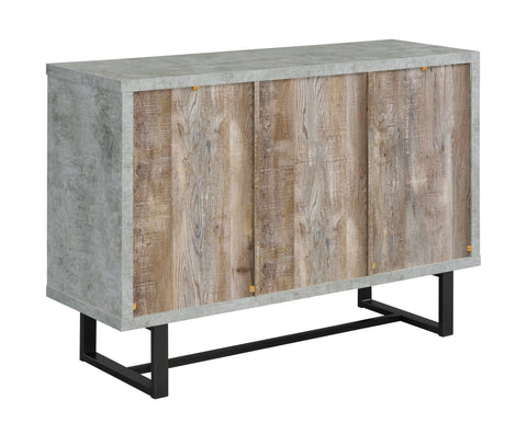 Coaster Abelardo 3-drawer Accent Cabinet Weathered Oak and Cement Model 953565