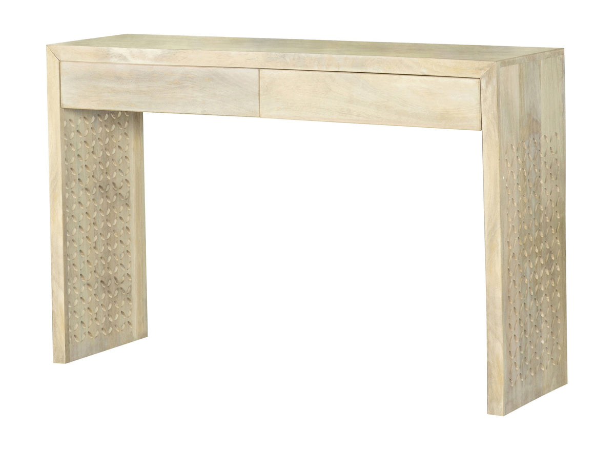 Coaster Rickman Rectangular 2-drawer Console Table White Washed Model 959543