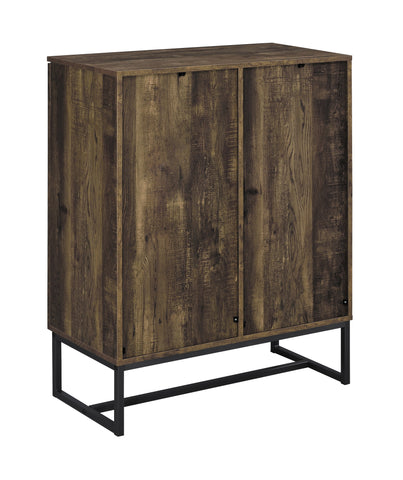 Coaster Carolyn 2-door Accent Cabinet Rustic Oak and Gunmetal Model 959639