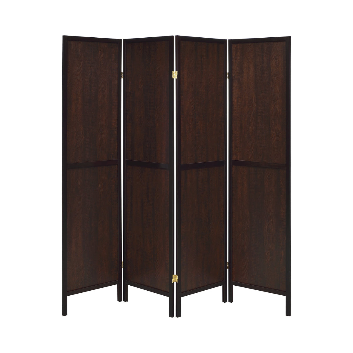Coaster Deepika 4-panel Folding Screen Tobacco and Cappuccino Model 961414