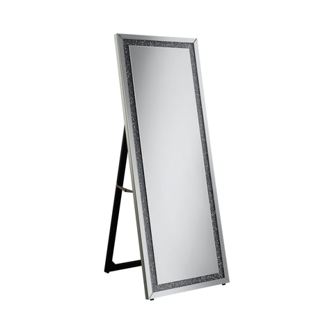 Coaster Novak Rectangular Cheval Floor Mirror Silver Model 961421