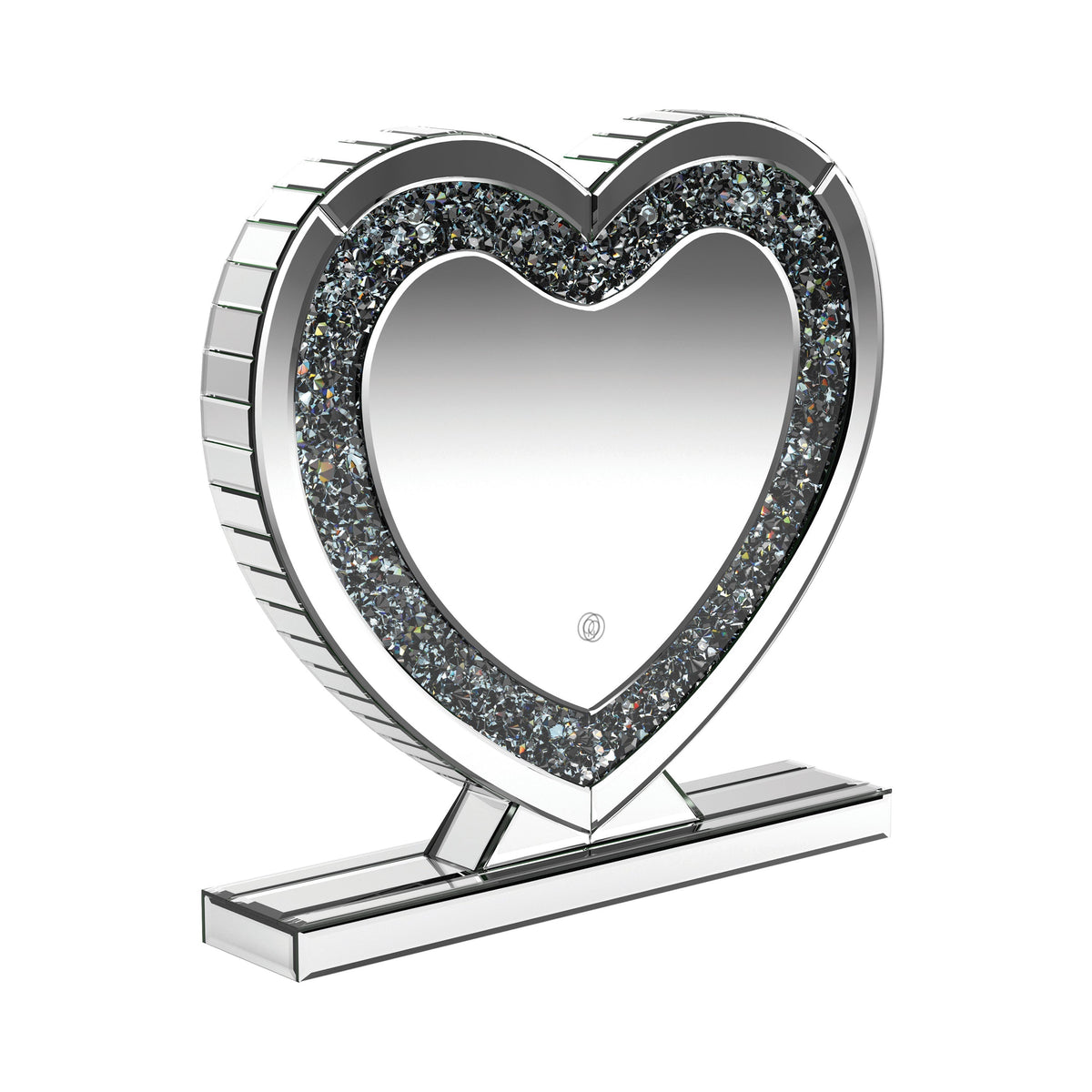 Coaster Euston Heart Shape Table Mirror Silver Model 961528