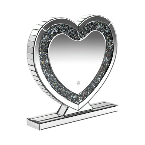 Coaster Euston Heart Shape Table Mirror Silver Model 961528