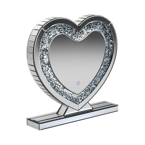 Coaster Euston Heart Shape Table Mirror Silver Model 961528