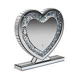 Coaster Euston Heart Shape Table Mirror Silver Model 961528
