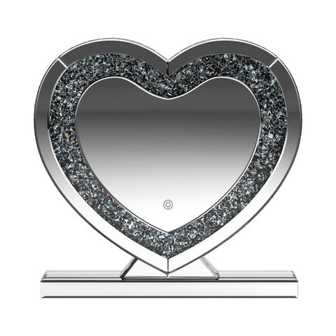 Coaster Euston Heart Shape Table Mirror Silver Model 961528