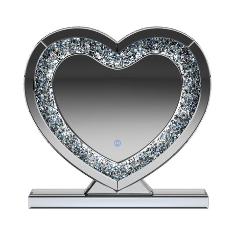 Coaster Euston Heart Shape Table Mirror Silver Model 961528