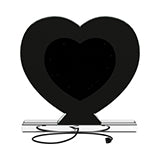 Coaster Euston Heart Shape Table Mirror Silver Model 961528