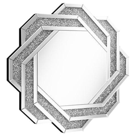 Coaster Mikayla Wall Mirror with Braided Frame Dark Crystal Model 961617