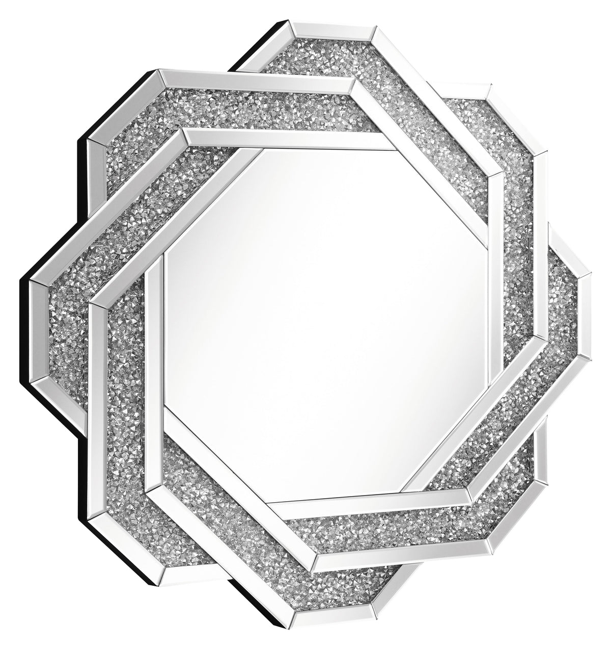 Coaster Mikayla Wall Mirror with Braided Frame Dark Crystal Model 961617