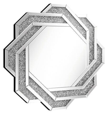 Coaster Mikayla Wall Mirror with Braided Frame Dark Crystal Model 961617