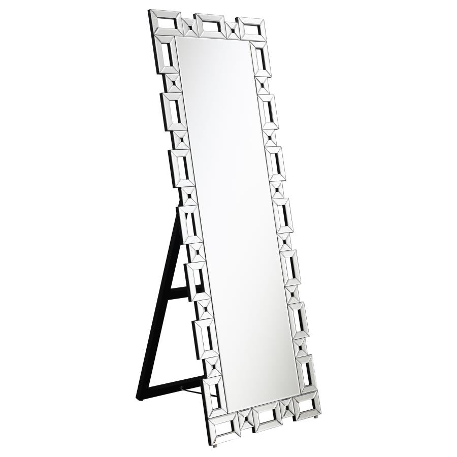 Coaster Tavin Geometric Frame Cheval Mirror Model 961634