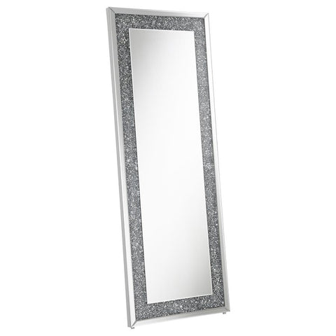 Coaster Sylvia Crystal Inlay Rectangle Floor Mirror Model 961636